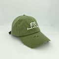 Miniatyrbild 1 av 5: Hatt Personlighet Hål Broderi Enkelt Mode Alfabet Bas Green
