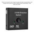 Miniatyrbild 6 av 8: HD Multimedia Interface 2 ingångar till 1 utgångs switch HD Multimedia Interface Splitter Tvåvägs HD Multimedia Interface Switcher Stöd 4K