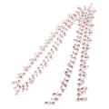Pikkukuva 6 / 10: 2,3 cm leveä strassiketju 1 jaardia hopea pohja hieno viimeistely superkimalteleva DIY-askarteluketju kangasPink