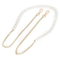 Miniatyrbild 3 av 10: Imitation Pearl Bead Handle Bag Chain Strap Replacement för Handbag Purse Wallet Crafts Making