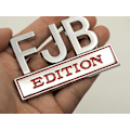 Miniatyrbillede 3 af 5: 2 stk. FJB Emblem 3D Fender Badge Decal Bil Lastbil Metal Udskiftning til Universal Bil, Bil, Lastbil, SUV Krom Rød