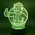 Miniatyrbild 6 av 7: 3D nattlampa pojkar flickor leksaksspel Fallout Shelter Color Cha