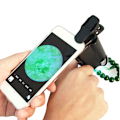 Miniatyrbillede 8 af 10: Universal Telefon Mikroskop Forstørrelsesglas 60~100X Zoom Ind med LED og UV Lys Små Objekter Observationsværktøj