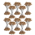 Miniatyrbillede 1 af 10: Perle Støv Golden Gips Simulation Dobbelt Ende Kunstig Buket Fremstilling Tilbehør(1mm（#3） 1440)