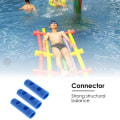 Miniatyrbild 3 av 7: 3 st simningsstavsförbindare EPE 2 tvärhål simningsnuddelförbindare poolnuddel simningsnuddel skumstavsförbindare Blue