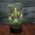 Miniatyrbild 6 av 8: 3D optisk illusion manet färgglad ljuseffekt touch