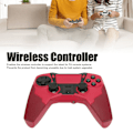 Miniatyrbild 2 av 6: Bluetooth-kontroller Dubbel vibration 6 axlar avkänning Trådlös handkontroll Joystick med LED-indikator för PS4 PC Mobiltelefon
