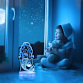 Miniatyrbilde 6 av 7: Liten Havfrue 3D Nattelys, Dynamiske RGB Farger Skiftende 3D Illusionslampe med Smart Berøring og Fjernkontroll
