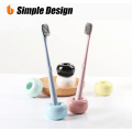 Miniatyrbillede 3 af 7: Slank Mini Keramik Tandbørsteholder Stativ til Badeværelse Forfængelighed Bordplader (Pink 2-Pack) 2Pink