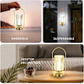 Miniatyrbilde 4 av 7: Krystalllampe, Bærbar Bordlampe Dimbar og USB-C Ladingsporter, Romantisk LED Diamant Berøringslamper, Julepynt Atmosfærisk Lysgave