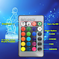 Miniatyrbillede 3 af 7: LED Basketball Natlampe, 3D Illusion Lampe Basketball Gavelys