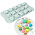Miniatyrbild 3 av 5: 2PCS Cartoon Animal 15 Grid Pressed Soft Bottom Ice Block M