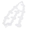Miniatyrbild 2 av 10: Dekorativ spets pärlband polyester broderad lapp kläder dekor tillbehör 1 YardWhite