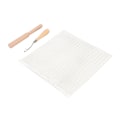 Miniatyrbillede 4 af 10: Latch Hook Tool Kit Blank Rug Hooking Mesh Canvas Træhåndtag Hæklekrog til Tæppe Gobelin
