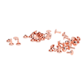 Miniatyrbild 3 av 10: 100 set dubbelsidiga nitar 7x8mm järnläder nitar DIY runda nitar för kläder väskor skobox roséguld