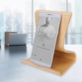 Miniatyrbilde 5 av 7: Trestativ i tre for mobiltelefon, bordstativ for nettbrett, beige