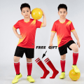 Miniatyrbild 3 av 7: Pojkar Fotbollströja träningsdräkt Barn Fotboll Sportkläder Barn Lek Boll Sportkläder Kits väst barn fotbollsdräkt Strumpor Yellow Not Custom 2XSHeight 130-140CM