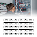 Miniatyrbild 2 av 5: 10 st 25A Jumper Block Terminal Strips Isolerade TB Barrier Strip Gaffeltyp Terminal Stripe Strips Svart TB 2512