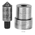 Miniatyrbild 10 av 10: 2 st 1,5-16 mm 45# Stålstansform Hålstans Läderbältesstansverktyg (1,5 mm)