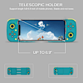 Miniatyrbild 3 av 7: Bluetooth-kontroller för iPhone, Android, direkt spel, låg latens, telefonkontroller spelkontroll joystick för Galaxy S23 S22 S21 20 Ultra, iPhone 14 13 1 Blue