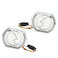 Miniatyrbillede 2 af 11: LED Angel Eyes Halo DRL Bezel Shrouds 12V 5W Venstre Højre Ringdæksler til 3 Tommer Bi Xenon LED Dobbeltlinse Forlygte Hvid Gul Lys