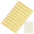 Miniatyrbilde 7 av 7: 10 stk hengsel 100mm maskinvare oval trekasse hengsel 90 grader gul lang stripe hengsel spenne hengsel