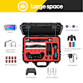 Miniatyrbild 2 av 7: Väska för Nintendo Switch/Switch OLED, Vattentät Reseväska Mjukt Foder Hård Väska för Nintendo Switch OLED Konsol Pro-kontroll & Tillbehör Black
