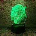 Miniatyrbillede 8 af 8: Natlampe Shrek 3D LED Akryl Lampe Hjem Decor Knappen Switch 7 Farver w Fjernbetjening
