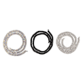 Miniatyrbilde 1 av 10: 3 meter 5 rader Rhinestone Trim Glitrende Glitrende Vakre 3 Farger Rhinestone Kjeder Applikasjon for Bryllupsklær