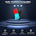Miniatyrbillede 2 af 8: Bluetooth-controller til iPhone, Android, direkte afspilning, lav latenstid, telefoncontroller-gamepad-joystick til Galaxy S23 S22 S21 20 Ultra, iPhone 14 13 1 Blue+Red