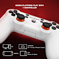 Miniatyrbillede 3 af 8: T3S Trådløs Gaming Controller, PC Controller til Windows 7/8/10/11, Android, Gamepad Joystick med Turbo og Dobbelt Vibration, Gaming Controller til A GaneSir T3s(White)