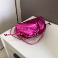 Miniatyrbilde 5 av 6: Kvinners Dumpling Crossbody Bag Cloud Aftenveske Glitrende Clutch Purses Skulder Bag Snøring Stropp Crossbody Bag