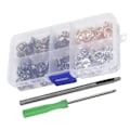 Miniatyrbild 6 av 10: ORing Ball Post Rivet Set DIY Läderhantverk Kläder Väskor Telefon Skal Tillbehör