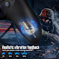 Miniatyrbillede 8 af 8: Trådløs controller til PS-4, Game Controller kompatibel med PS-4/Pro/Slim/PC, Gamepad Joystick med dobbelt vibration/6-akset gyrosensor/touchpanel/RG