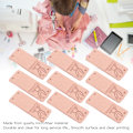 Miniatyrbillede 4 af 7: 100 stk. håndlavede etiketter i mikrofiber - holdbare, klare tryk, glatte, praktiske, prægede etiketter Pink
