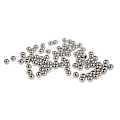 Miniatyrbild 5 av 5: 100 st metallpärlor i rostfritt stål, robusta, hållbara, glänsande yta, brett användningsområde, smyckespärlor för örhängen och halsband
