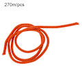 Pikkukuva 2 / 7: 270m/kpl 3mm polypropeeniköysi punottu PP-naru kiristysnauha DIY-tunnistekorttilanyard (oranssi)