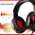 Miniatyrbillede 5 af 7: 3,5 mm Port Trådløst Gaming Headset med Mic Volumenkontrol, Stereo Bas Støjisolering til PS4 Ny Xbox One PSP PC Laptop Tablet Mobiltelefoner, Sort & Rød