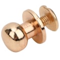 Pikkukuva 10 / 10: 20 sarjaa kuparisia pyöreäkantaisia niittejä, DIY-nahkatyön niittejä, 10 x 8 mm, kulta