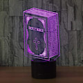 Miniatyrbilde 3 av 6: Nattlys Bibel Led Nattlys Led USB 3D Lysarmaturer Bordlampe Barneskrivebordlamper