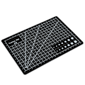 Miniatyrbild 3 av 8: A5 rutnät PVC skärmatta Självläkande papper Läder Tyg Skärbräda (Svart)