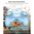 Miniatyrbild 4 av 7: iPhone-kontroller med telefonklämma, trådlös Bluetooth-spelkontroll för iPhone/Apple Arcade MFi-spel/PC/Switch/Steam med makro/lås joystick Sp Blue