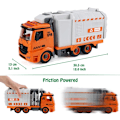Miniatyrbild 3 av 7: Sopbil Toys, DIY Realistisk Återvinnings Sopbil Leksak med Ljus och Ljud, 4 Soptunnor, Presenter för 3 4 5 6 7 8 År Gamla Pojkar Flickor