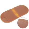 Miniatyrbillede 4 af 9: Lædersko Gummi Slidstærke Ydersåler Håndlavede Sko Reparation Halvsål (Gul Hæl)