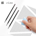 Pikkukuva 6 / 10: 3 kpl erikoistyyny Senyan paperille pyyhettävä kynä musta teknologia geeli 0,5 mm