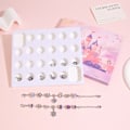 Miniatyrbillede 4 af 4: 24 stk. Julekalender, DIY julearmbåndssæt 24 dage nedtælling charme smykker blind boks julepynt til børn Purple