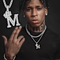 Miniatyrbillede 7 af 7: Krone Initial A-Z Halskæde, Iced Out Bogstav Vedhæng med 22-24 Tommer Kæde, Mænd Kvinder Bling Hip Hop Alfabet Navn Smykker Gave Store Initialer Halskæder M Silver