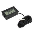 Miniatyrbild 6 av 6: Svart LCD inbyggd elektronisk digital termometer vattentät sond temperaturmätare för inkubator