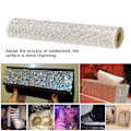 Miniatyrbild 8 av 10: 1 st DIY Silver Plast Rhinestone Band Diamantnät Borr Kläder Dekoration Tillbehör