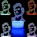 Miniatyrbild 4 av 7: 3D Harry & Styles Nattljus Illusion Led-lampa med fjärrkontroll